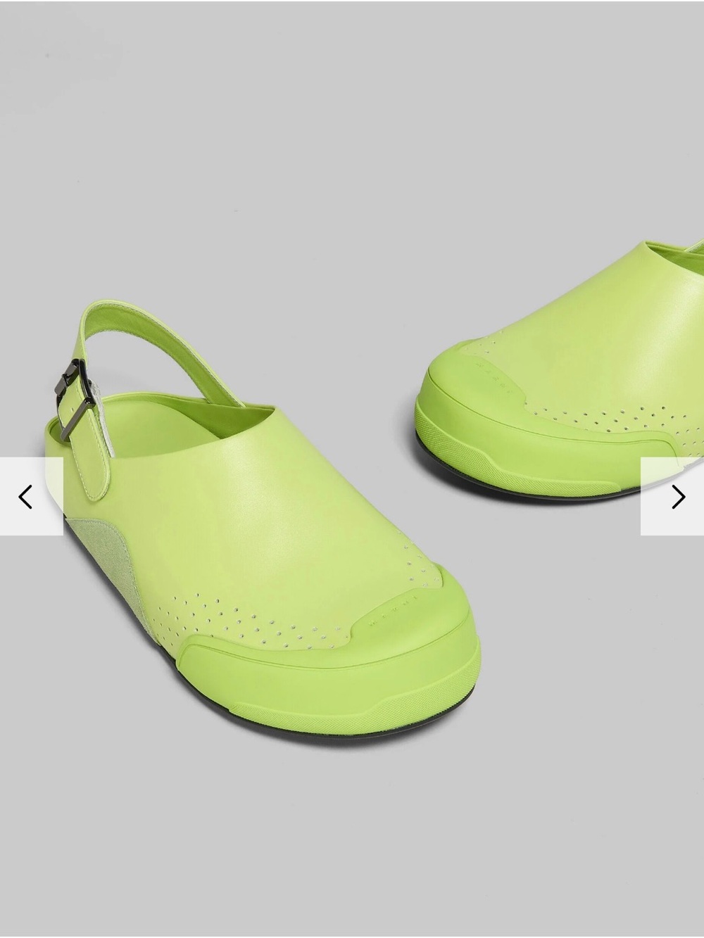 MARNI MEN'S LIGHT GREEN LEATHER SHOES $995 retail NWB